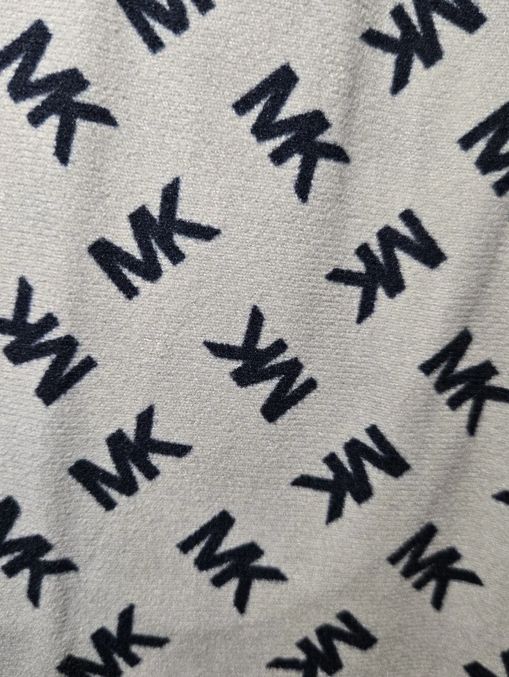 Michael Kors Men's Sleepwear Pants All Over MK Print Size Medium Gray Black Soft